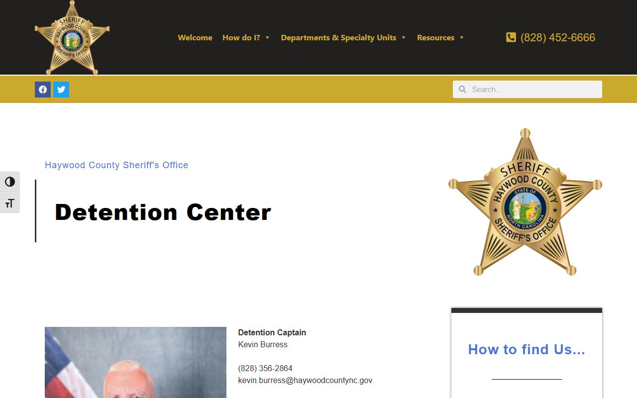 Haywood County inmate records detention center source