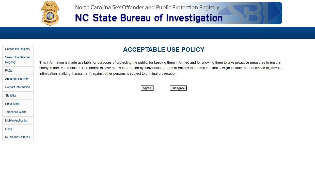 Haywood County inmate records NC SBI sex offender registry