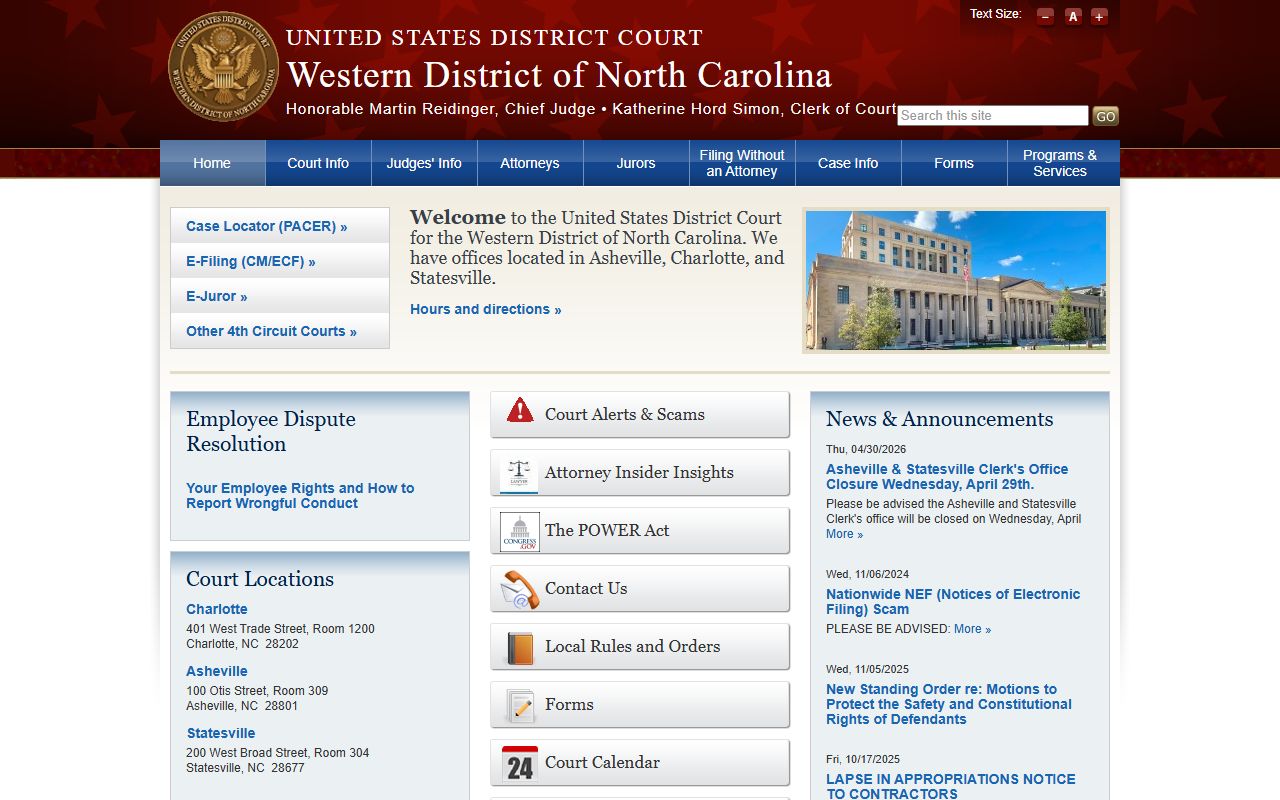 Haywood County warrant records federal district court